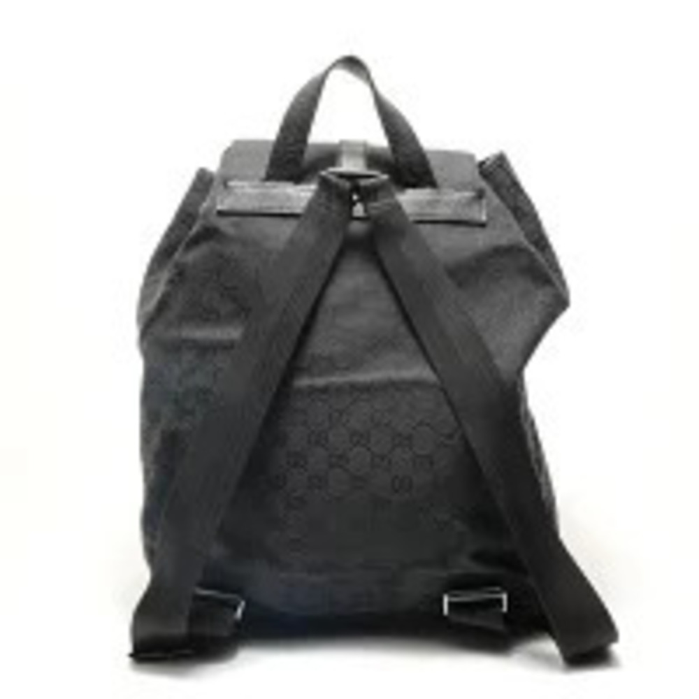 Gucci GG Canvas Backpack Daypack Black